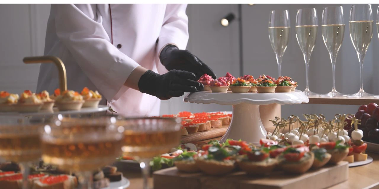 Private chef serving guests at an Airbnb or vacation home