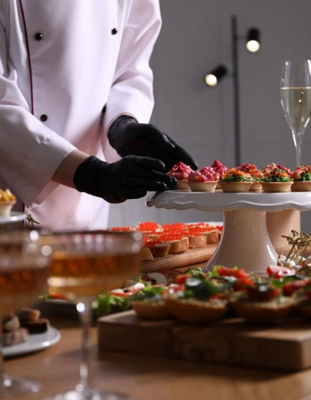 Private chef plated dining